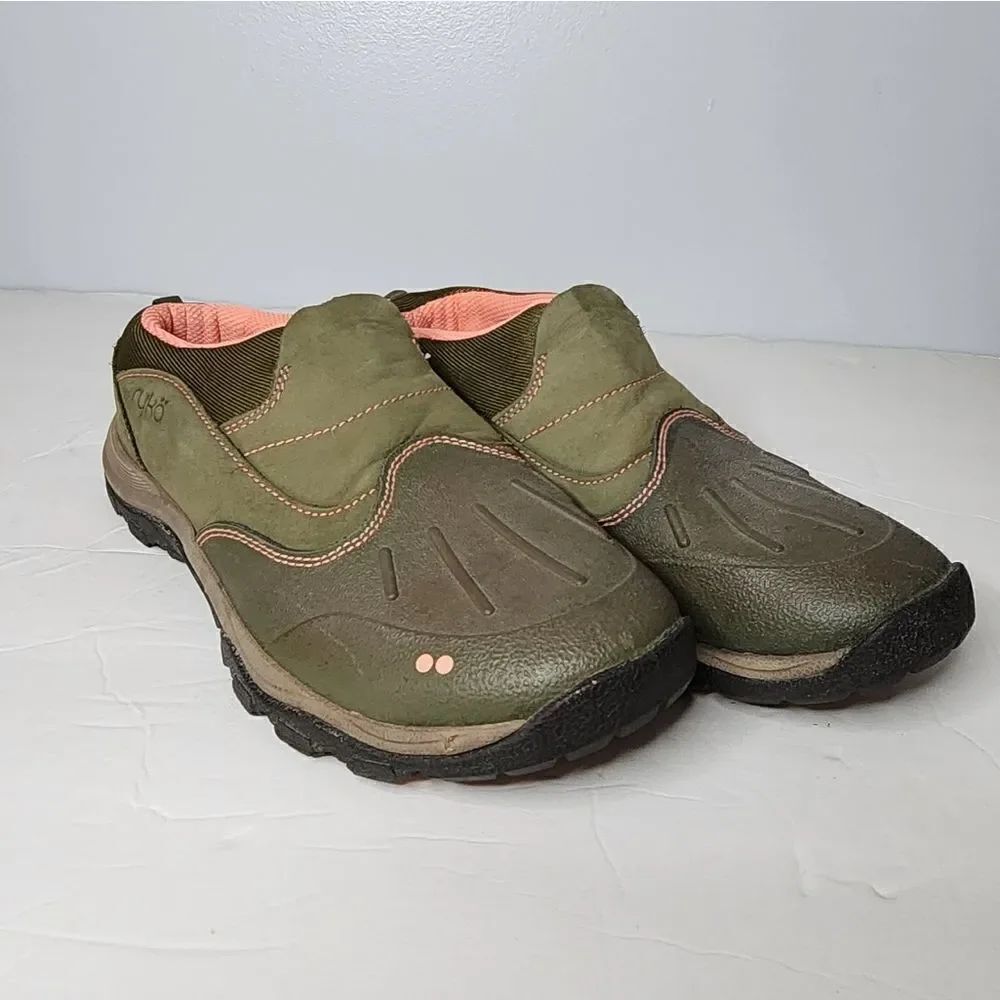 Ryka slip on outdoor hiking comfort shoes women's size 7.5 leather